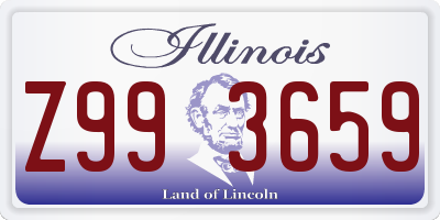 IL license plate Z993659