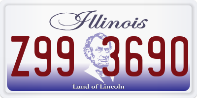 IL license plate Z993690