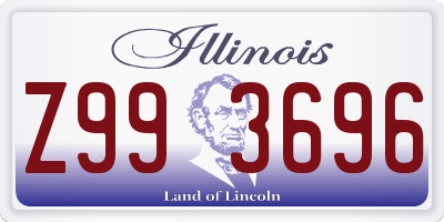 IL license plate Z993696