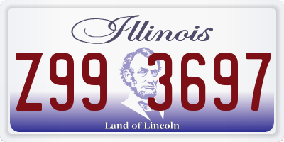 IL license plate Z993697