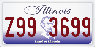 IL license plate Z993699