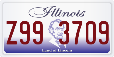 IL license plate Z993709
