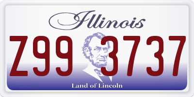 IL license plate Z993737