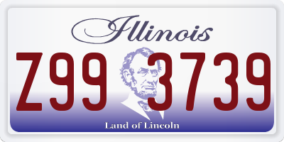 IL license plate Z993739