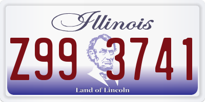 IL license plate Z993741