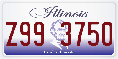 IL license plate Z993750