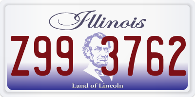 IL license plate Z993762