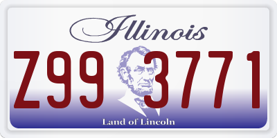 IL license plate Z993771