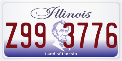 IL license plate Z993776