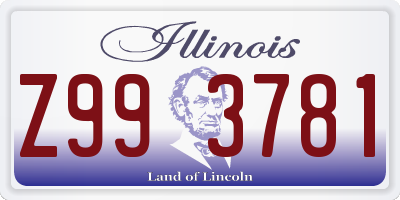 IL license plate Z993781