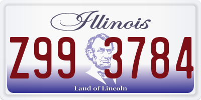 IL license plate Z993784