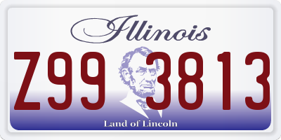 IL license plate Z993813