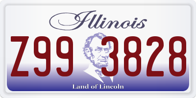 IL license plate Z993828