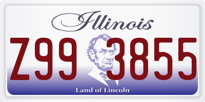 IL license plate Z993855