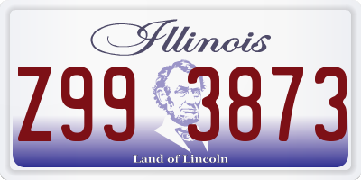 IL license plate Z993873