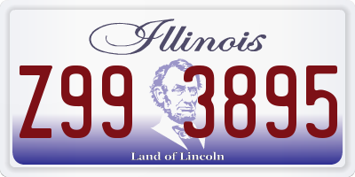 IL license plate Z993895