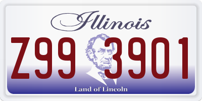 IL license plate Z993901