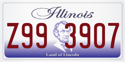 IL license plate Z993907