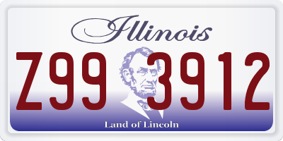 IL license plate Z993912