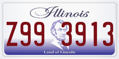 IL license plate Z993913