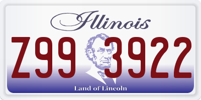 IL license plate Z993922