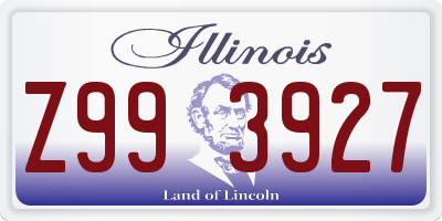 IL license plate Z993927