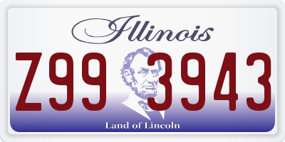 IL license plate Z993943