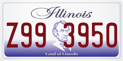 IL license plate Z993950