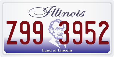 IL license plate Z993952