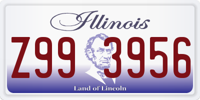 IL license plate Z993956