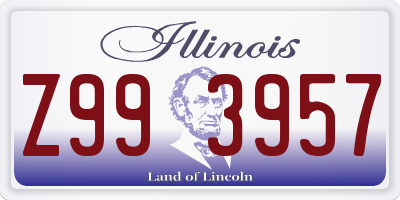 IL license plate Z993957