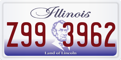 IL license plate Z993962