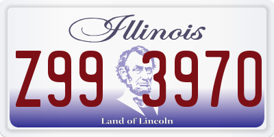 IL license plate Z993970