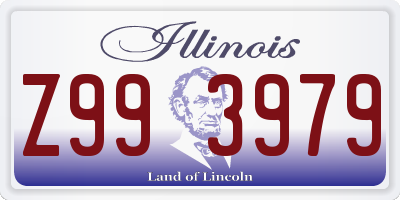 IL license plate Z993979