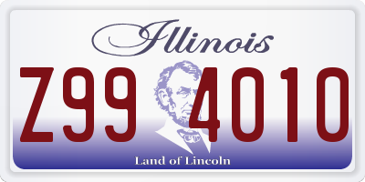 IL license plate Z994010