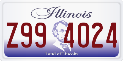 IL license plate Z994024