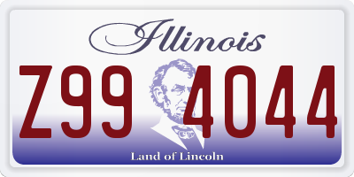 IL license plate Z994044