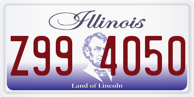 IL license plate Z994050