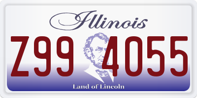 IL license plate Z994055