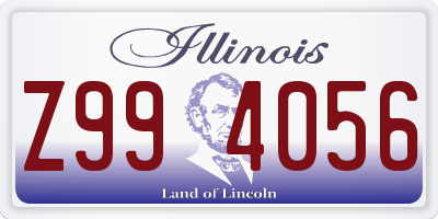 IL license plate Z994056
