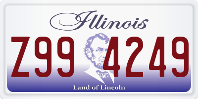 IL license plate Z994249