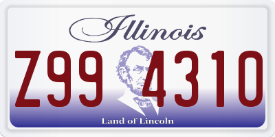 IL license plate Z994310