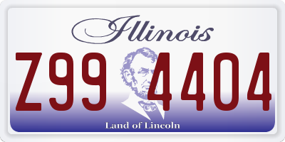 IL license plate Z994404