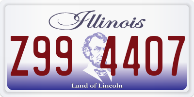 IL license plate Z994407