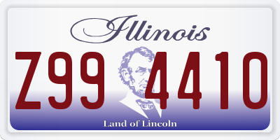 IL license plate Z994410