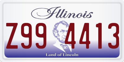 IL license plate Z994413