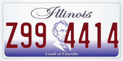 IL license plate Z994414