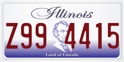 IL license plate Z994415