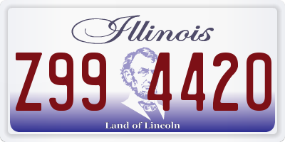 IL license plate Z994420