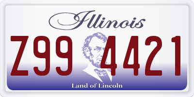 IL license plate Z994421